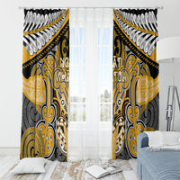 Aotearoa Iwi Ngati Whatua Window Curtain Maori Kowhaiwhai Pattern
