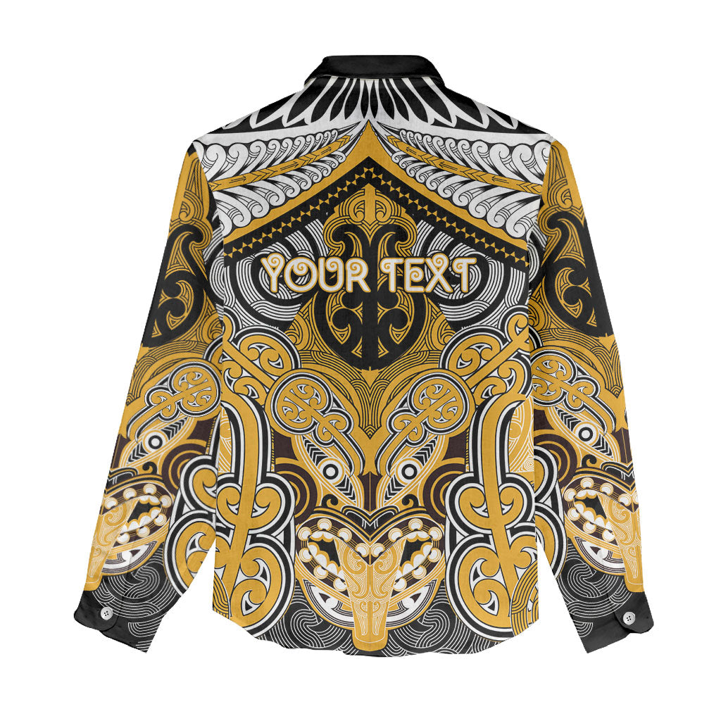 Aotearoa Iwi Ngati Whatua Personalised Women Casual Shirt Maori Kowhaiwhai Pattern