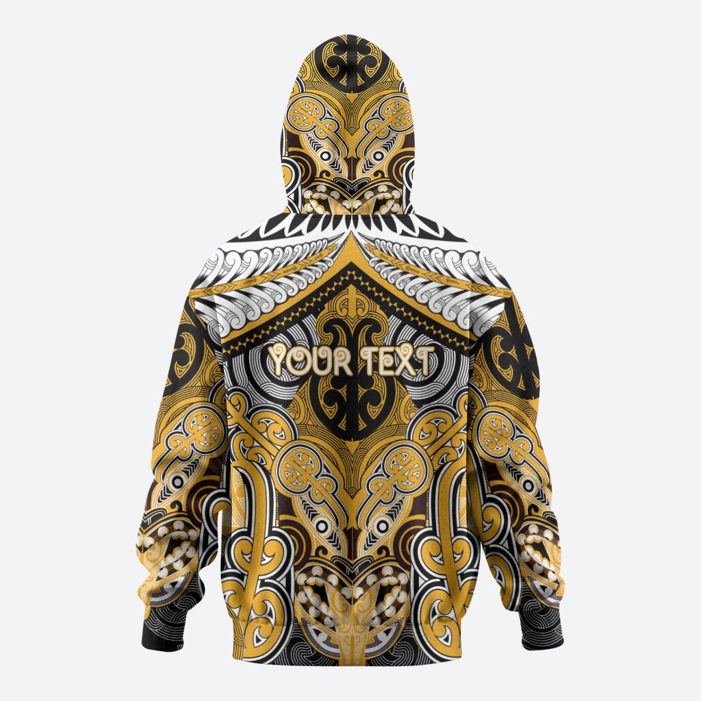 Aotearoa Iwi Ngati Whatua Personalised Zip Hoodie Maori Kowhaiwhai Pattern