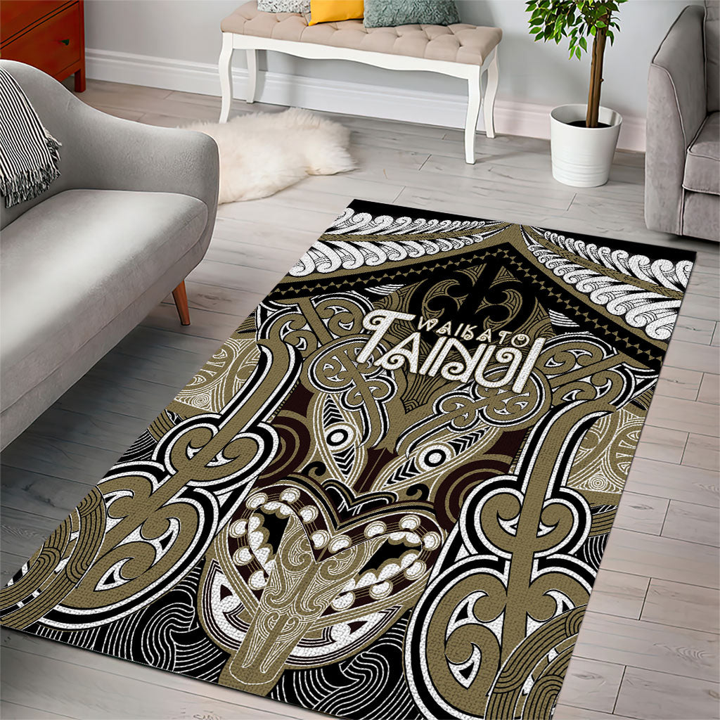 Aotearoa Iwi Waikato Tainui Area Rug Maori Kowhaiwhai Pattern