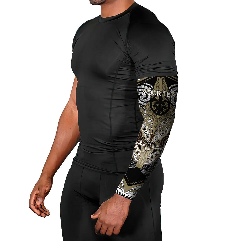 Aotearoa Iwi Waikato Tainui Personalised Arm Sleeves Maori Kowhaiwhai Pattern