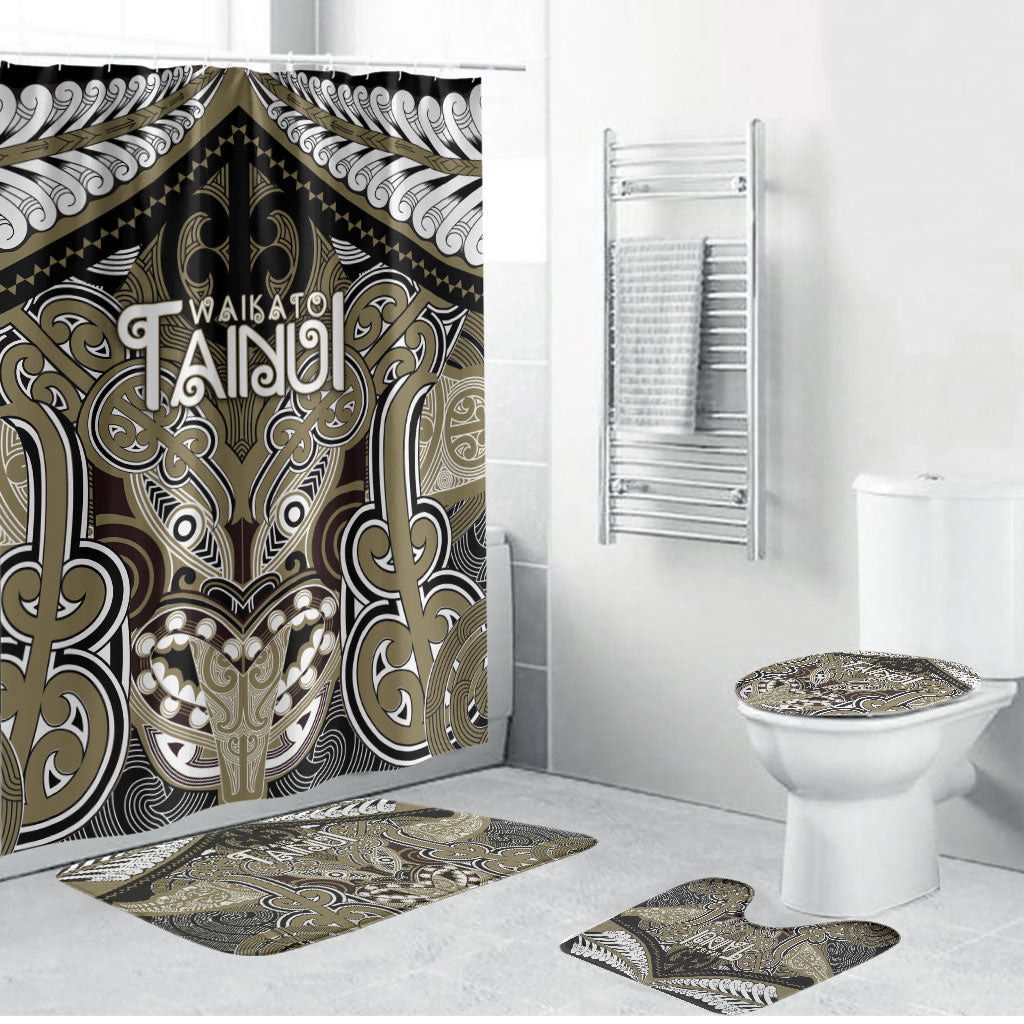Aotearoa Iwi Waikato Tainui Bathroom Set Maori Kowhaiwhai Pattern