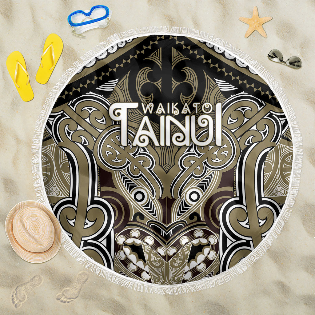 Aotearoa Iwi Waikato Tainui Beach Blanket Maori Kowhaiwhai Pattern