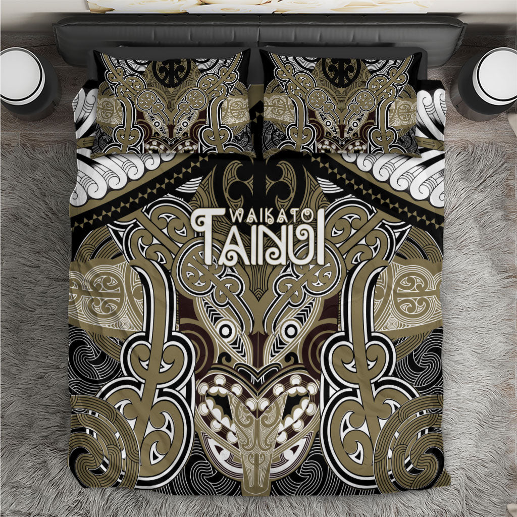 Aotearoa Iwi Waikato Tainui Bedding Set Maori Kowhaiwhai Pattern