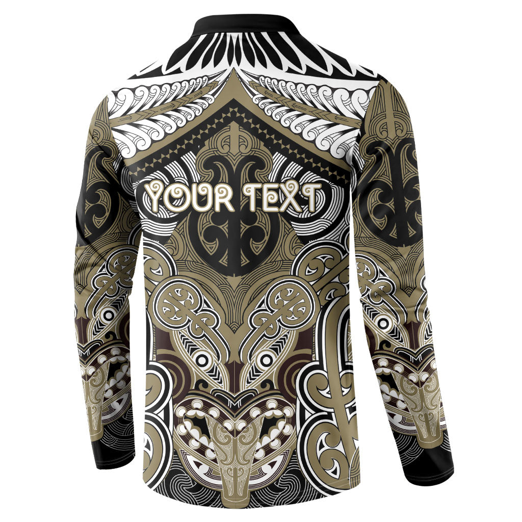 Aotearoa Iwi Waikato Tainui Personalised Button Sweatshirt Maori Kowhaiwhai Pattern