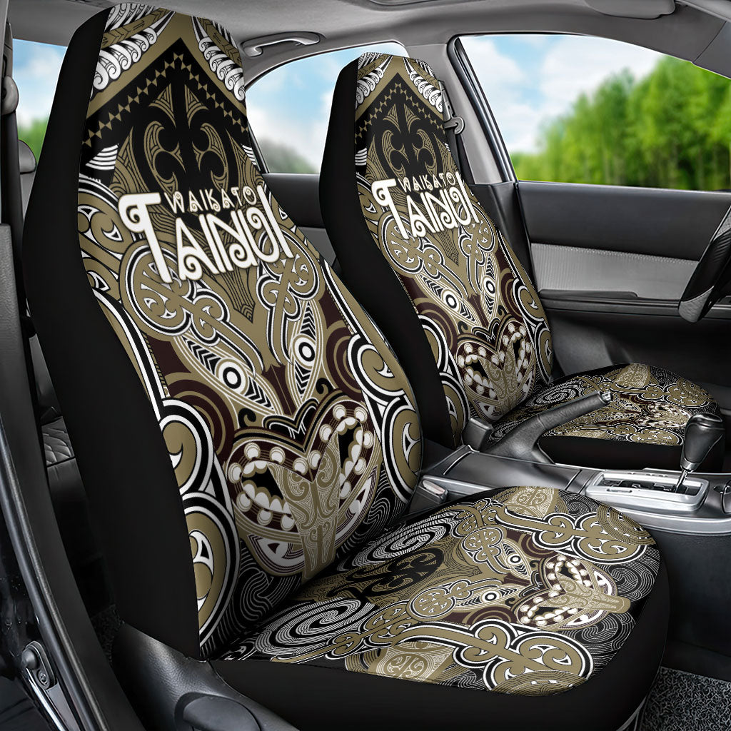 Aotearoa Iwi Waikato Tainui Car Seat Cover Maori Kowhaiwhai Pattern