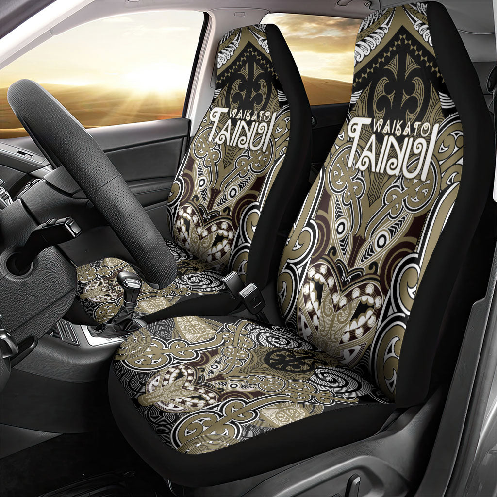 Aotearoa Iwi Waikato Tainui Car Seat Cover Maori Kowhaiwhai Pattern