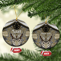 Aotearoa Iwi Waikato Tainui Personalised Ceramic Ornament Maori Kowhaiwhai Pattern