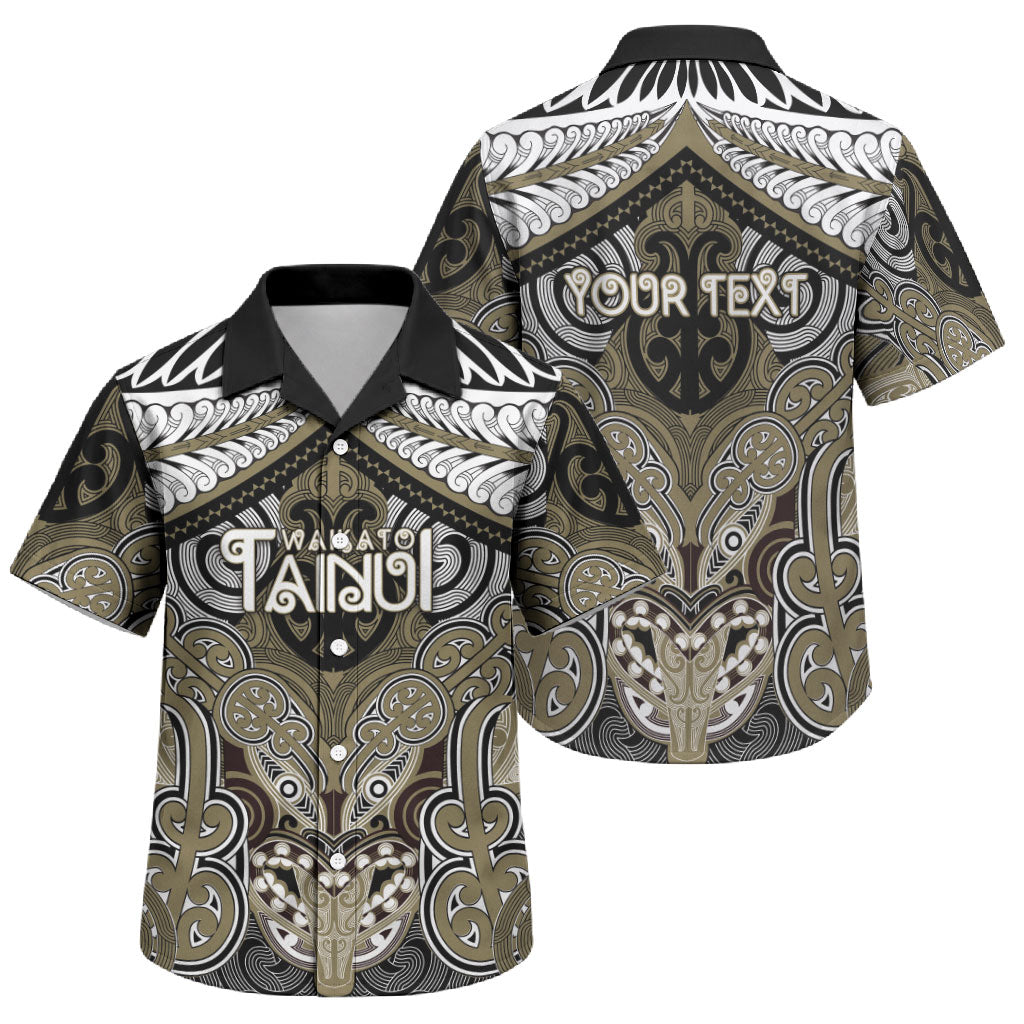 Aotearoa Iwi Waikato Tainui Personalised Family Matching Long Sleeve Bodycon Dress and Hawaiian Shirt Maori Kowhaiwhai Pattern