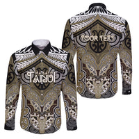 Aotearoa Iwi Waikato Tainui Personalised Family Matching Off Shoulder Short Dress and Hawaiian Shirt Maori Kowhaiwhai Pattern