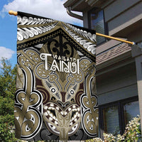 Aotearoa Iwi Waikato Tainui Garden Flag Maori Kowhaiwhai Pattern