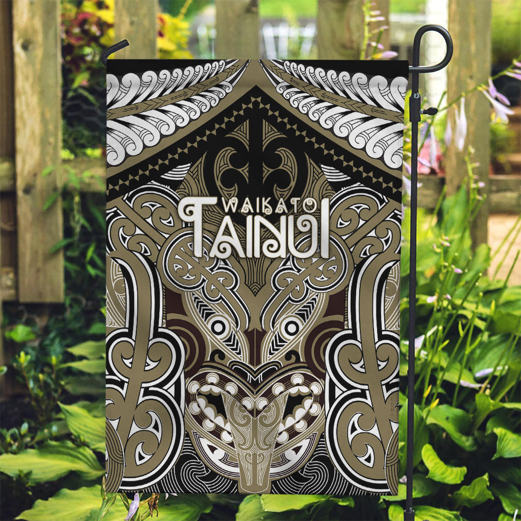 Aotearoa Iwi Waikato Tainui Garden Flag Maori Kowhaiwhai Pattern