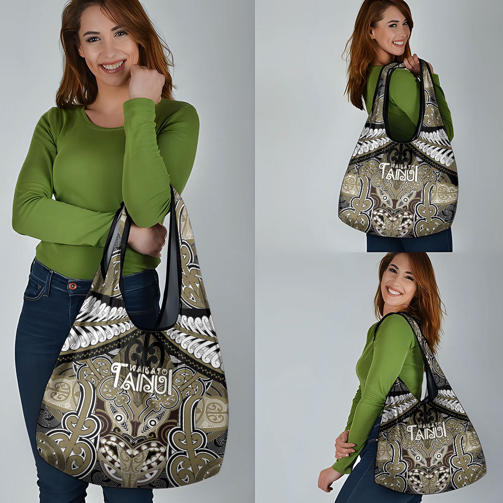 Aotearoa Iwi Waikato Tainui Grocery Bag Maori Kowhaiwhai Pattern