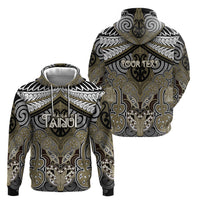Aotearoa Iwi Waikato Tainui Personalised Hoodie Maori Kowhaiwhai Pattern