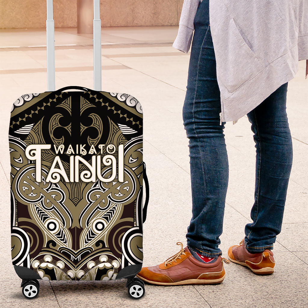 Aotearoa Iwi Waikato Tainui Luggage Cover Maori Kowhaiwhai Pattern