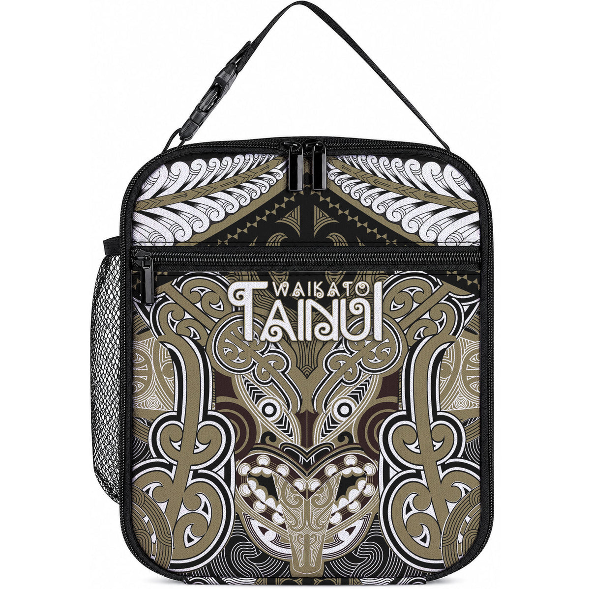 Aotearoa Iwi Waikato Tainui Lunch Bag Maori Kowhaiwhai Pattern