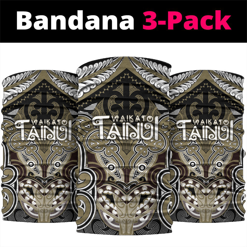 Aotearoa Iwi Waikato Tainui Neck Gaiter Maori Kowhaiwhai Pattern
