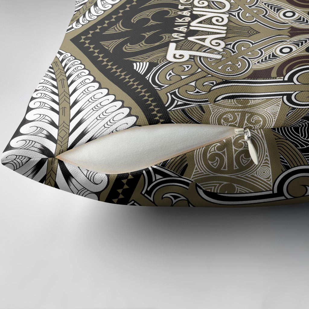 Aotearoa Iwi Waikato Tainui Pillow Cover Maori Kowhaiwhai Pattern