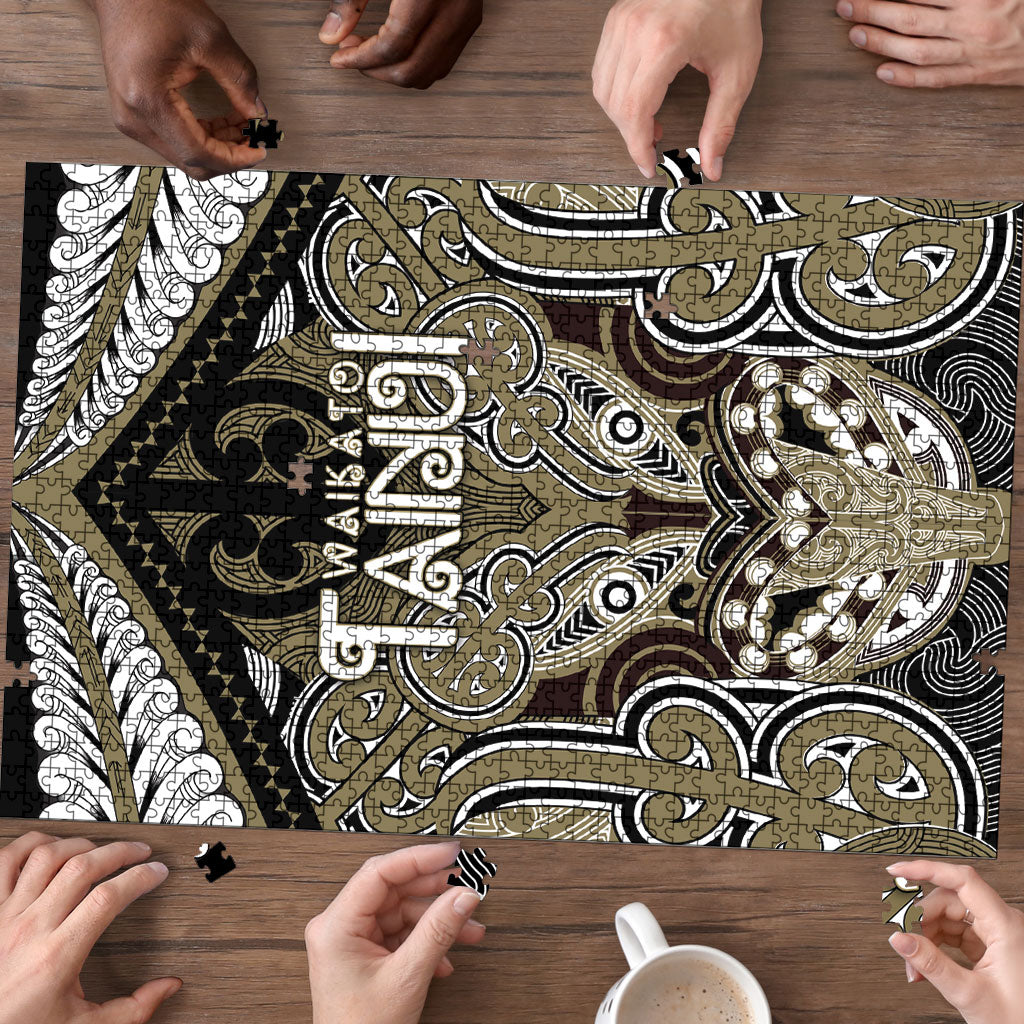 Aotearoa Iwi Waikato Tainui Puzzle Maori Kowhaiwhai Pattern