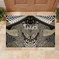 Aotearoa Iwi Waikato Tainui Rubber Doormat Maori Kowhaiwhai Pattern