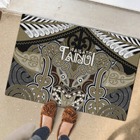 Aotearoa Iwi Waikato Tainui Rubber Doormat Maori Kowhaiwhai Pattern