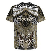 Aotearoa Iwi Waikato Tainui Personalised Rugby Jersey Maori Kowhaiwhai Pattern