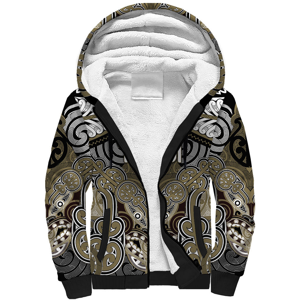 Aotearoa Iwi Waikato Tainui Personalised Sherpa Hoodie Maori Kowhaiwhai Pattern