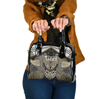 Aotearoa Iwi Waikato Tainui Shoulder Handbag Maori Kowhaiwhai Pattern