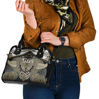 Aotearoa Iwi Waikato Tainui Shoulder Handbag Maori Kowhaiwhai Pattern