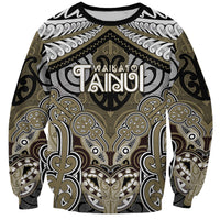 Aotearoa Iwi Waikato Tainui Personalised Sweatshirt Maori Kowhaiwhai Pattern