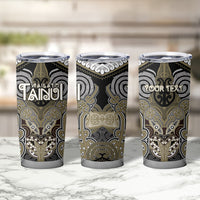 Aotearoa Iwi Waikato Tainui Personalised Tumbler Cup Maori Kowhaiwhai Pattern