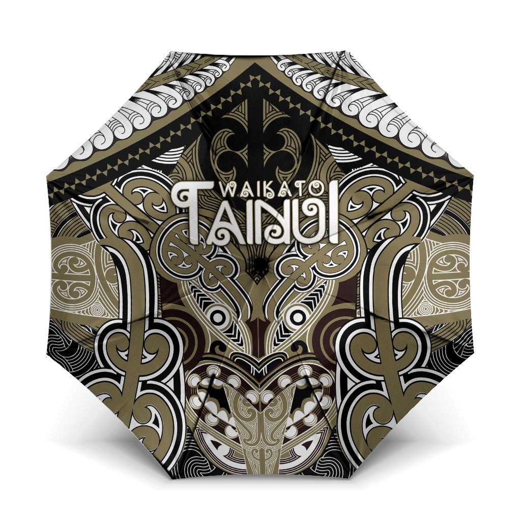 Aotearoa Iwi Waikato Tainui Umbrella Maori Kowhaiwhai Pattern