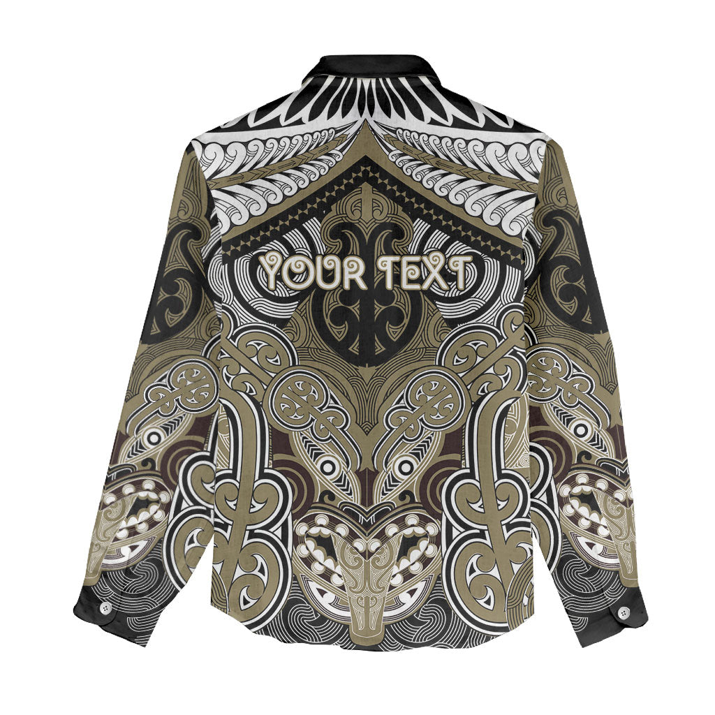 Aotearoa Iwi Waikato Tainui Personalised Women Casual Shirt Maori Kowhaiwhai Pattern