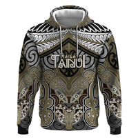 Aotearoa Iwi Waikato Tainui Personalised Zip Hoodie Maori Kowhaiwhai Pattern
