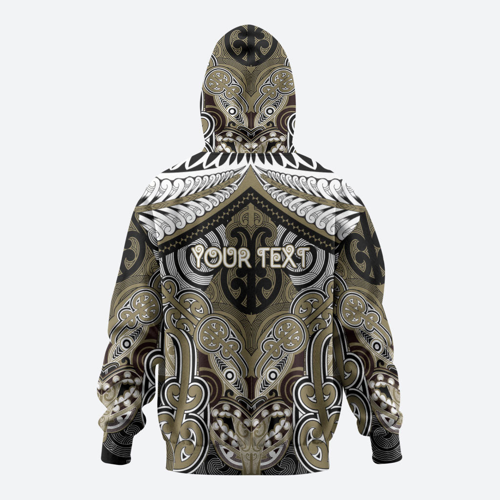 Aotearoa Iwi Waikato Tainui Personalised Zip Hoodie Maori Kowhaiwhai Pattern
