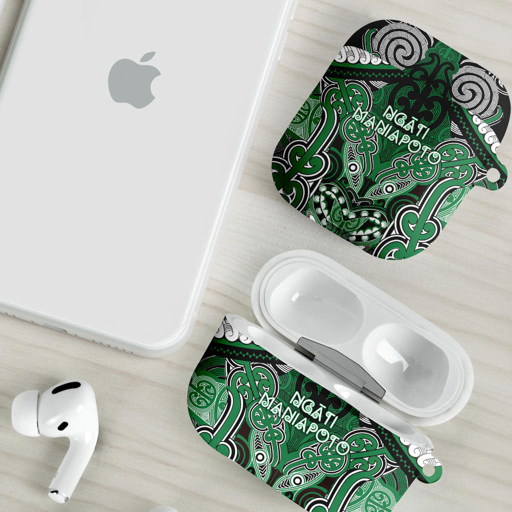 Aotearoa Iwi Ngati Maniapoto AirPods Case Maori Kowhaiwhai Pattern