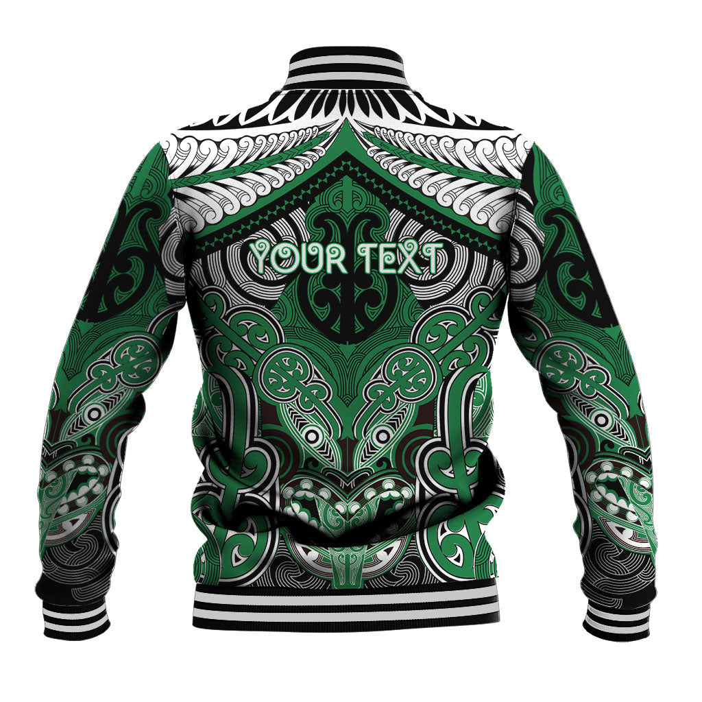 Aotearoa Iwi Ngati Maniapoto Personalised Baseball Jacket Maori Kowhaiwhai Pattern