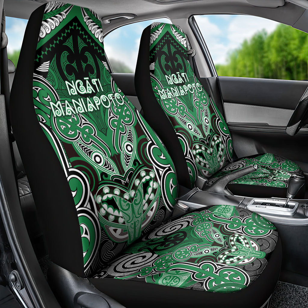 Aotearoa Iwi Ngati Maniapoto Car Seat Cover Maori Kowhaiwhai Pattern