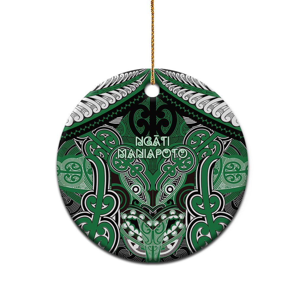Aotearoa Iwi Ngati Maniapoto Personalised Ceramic Ornament Maori Kowhaiwhai Pattern