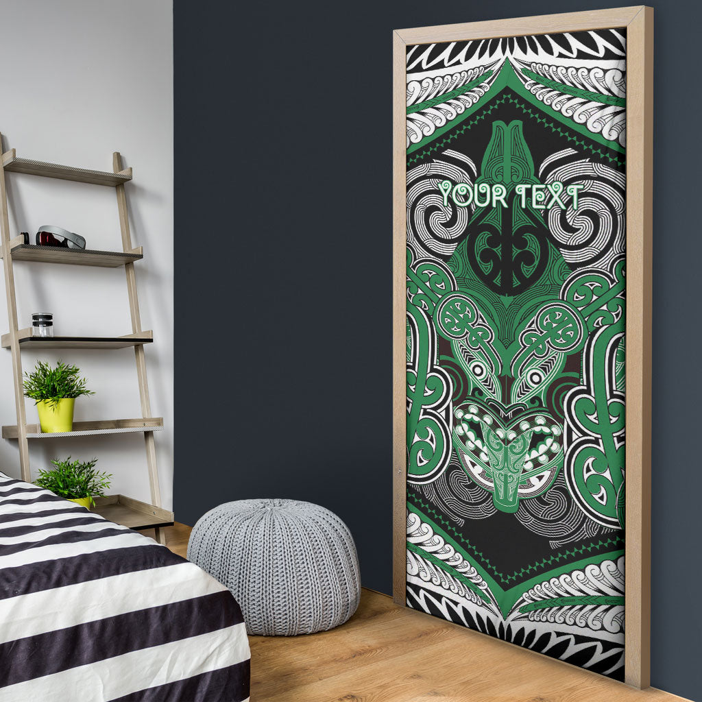 Aotearoa Iwi Ngati Maniapoto Personalised Door Cover Maori Kowhaiwhai Pattern