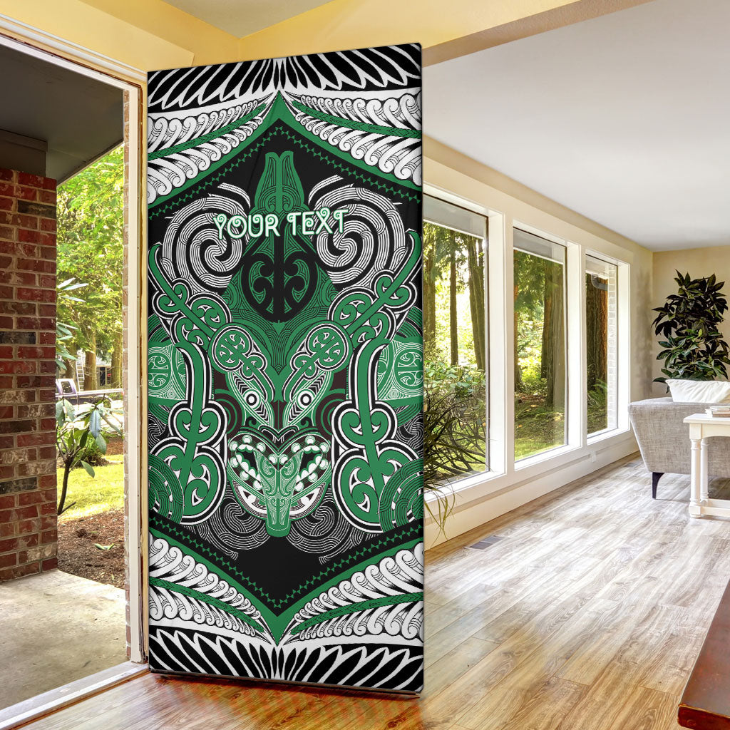 Aotearoa Iwi Ngati Maniapoto Personalised Door Cover Maori Kowhaiwhai Pattern