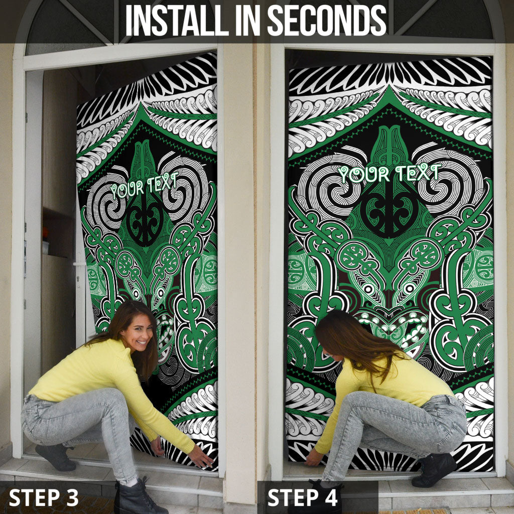 Aotearoa Iwi Ngati Maniapoto Personalised Door Cover Maori Kowhaiwhai Pattern