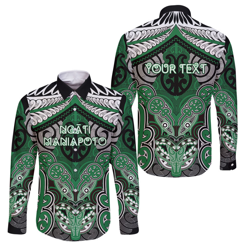 Aotearoa Iwi Ngati Maniapoto Personalised Family Matching Long Sleeve Bodycon Dress and Hawaiian Shirt Maori Kowhaiwhai Pattern