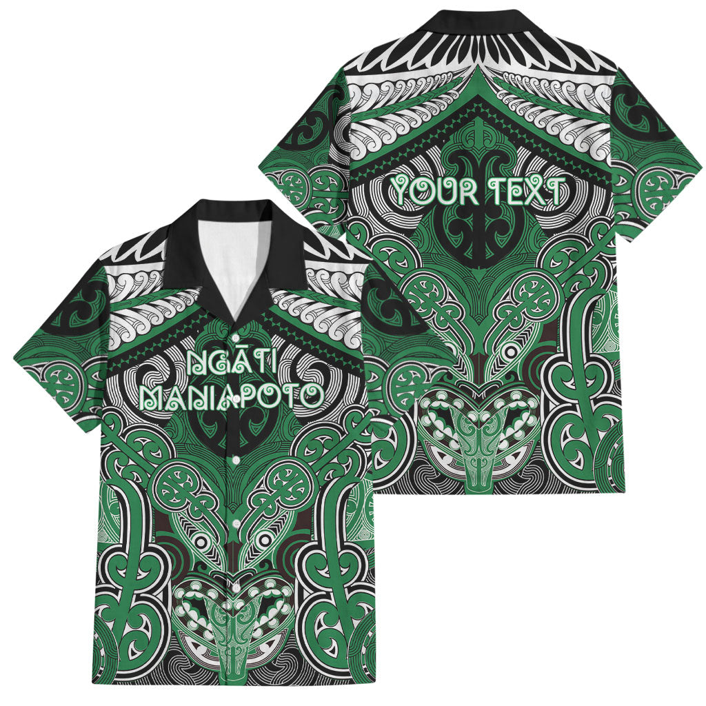 Aotearoa Iwi Ngati Maniapoto Personalised Family Matching Summer Maxi Dress and Hawaiian Shirt Maori Kowhaiwhai Pattern
