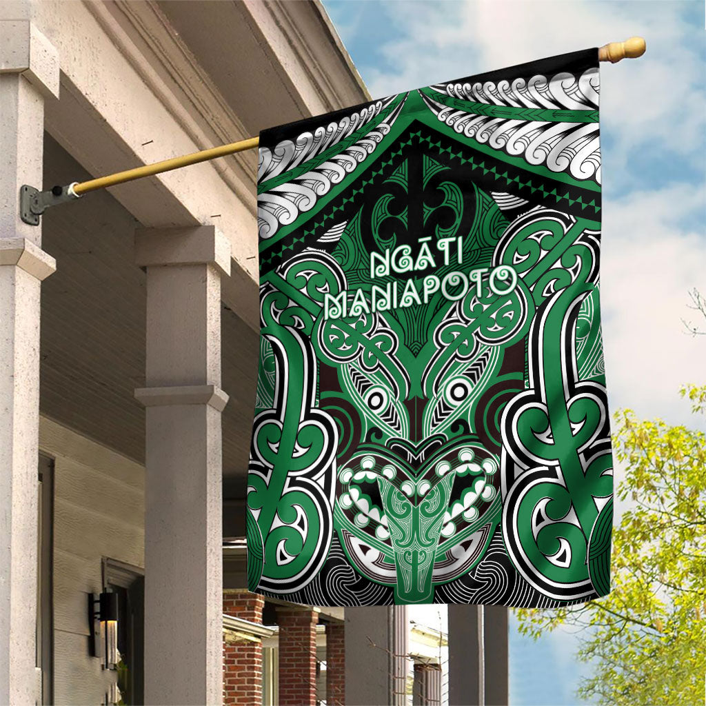 Aotearoa Iwi Ngati Maniapoto Garden Flag Maori Kowhaiwhai Pattern