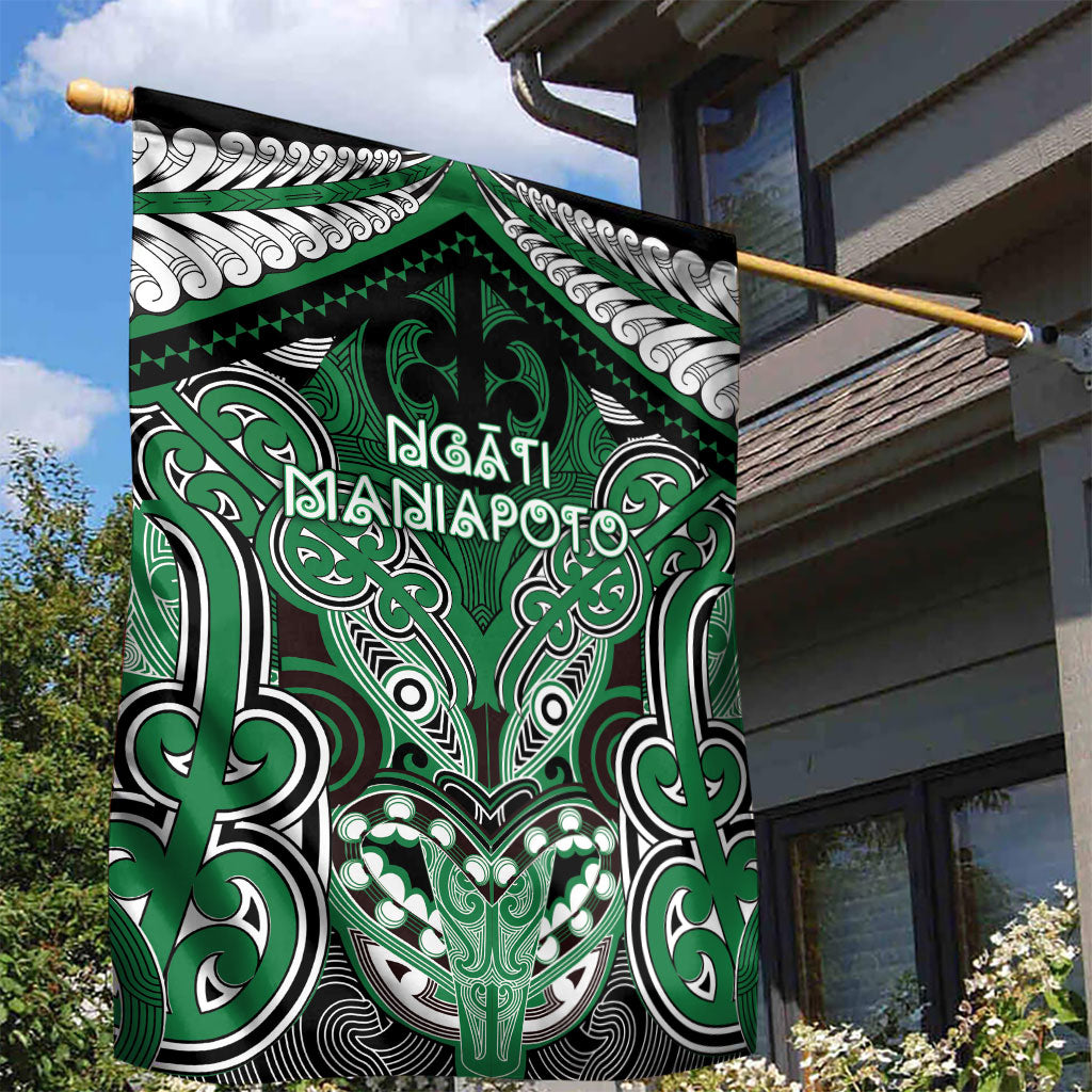 Aotearoa Iwi Ngati Maniapoto Garden Flag Maori Kowhaiwhai Pattern