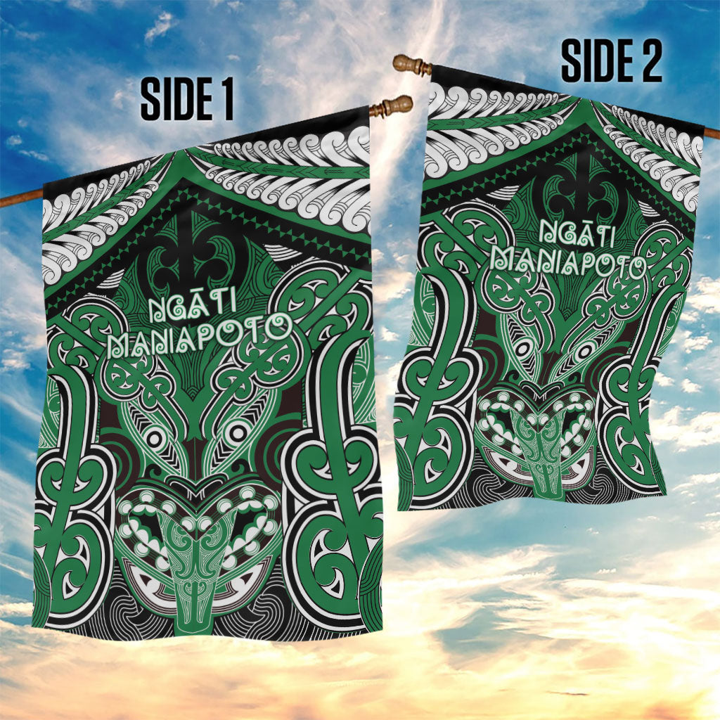 Aotearoa Iwi Ngati Maniapoto Garden Flag Maori Kowhaiwhai Pattern