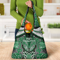 Aotearoa Iwi Ngati Maniapoto Grocery Bag Maori Kowhaiwhai Pattern