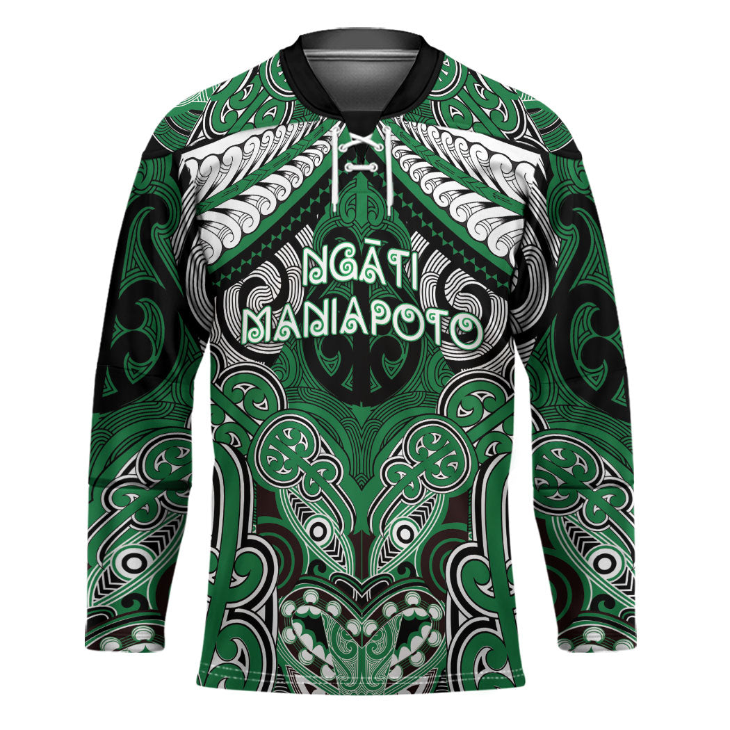 Aotearoa Iwi Ngati Maniapoto Personalised Hockey Jersey Maori Kowhaiwhai Pattern