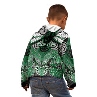 Aotearoa Iwi Ngati Maniapoto Personalised Kid Hoodie Maori Kowhaiwhai Pattern
